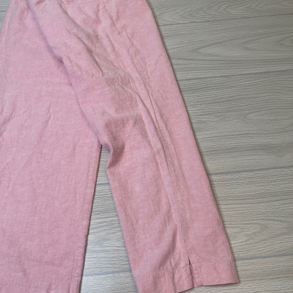 7th Avenue New York & Company Cropped Pants Pink Linen Blend Women’s size 8 - Picture 9 of 13
